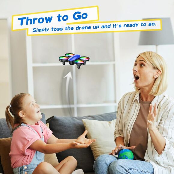 TOMZON A23 Mini Drone for Kids and Beginners - Blue - Picture 2 of 6